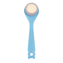 Ultieme rugscrubber: exfoliërende borstel met ultrazachte borstelharen voor onder de douche of voor de verzorging van de droge huid. De verstelbare