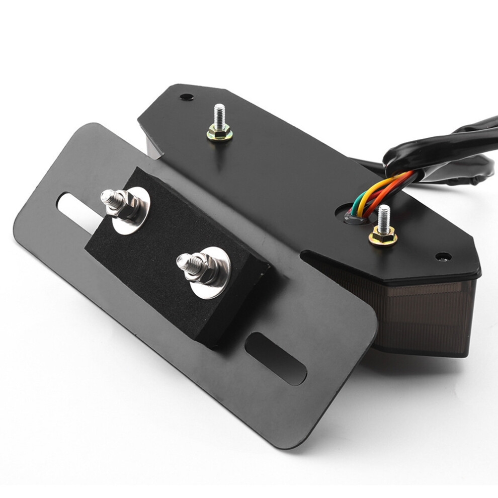 Motorcycle Tail Smoke Led Motorcycle Brake Tail Turn Signal License Plate Integrated Light 4712666617107