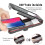 Suporte universal para guidão, compatível com smartphones de até 6,7 polegadas, design à prova d'água com tela sensível ao toque e mecanismo de 6