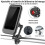 Suporte universal para guidão, compatível com smartphones de até 6,7 polegadas, design à prova d'água com tela sensível ao toque e mecanismo de 8
