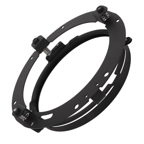 Suporte de montagem para adaptador de farol de LED compatível com modelos Harley Davidson. Design redondo de 7 polegadas, redução de vibração, 1