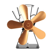 Thermoelectric Fan for Wood Stoves, Wood Stove Fan with 5 Blade System Enabling Energy Saving Heat Distribution, Silent Operation for Home Heating Eff
