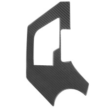 Cubierta del panel de la palanca de cambios de la consola central con superficie de fibra de carbono, compatible con Toyota RAV4 2015-2019, material