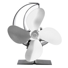 Onderhoudsarme, door warmte aangedreven kachelventilator met thermisch geregelde actuator. Milieuvriendelijke kachelventilator met stille werking en