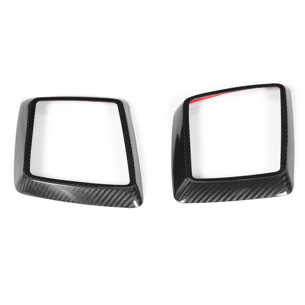 Carbon Fiber Finish Looking Interior Trim, Carbon Fiber Material Lightweight & Colorfast Vent Cover 4 Car Dashboard Air Conditioning Outlet 9139052867550