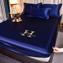 Satin Fitted Sheet King Size 180x200cm Deep Pocket Soft Bed Cover for Mattress 25cm