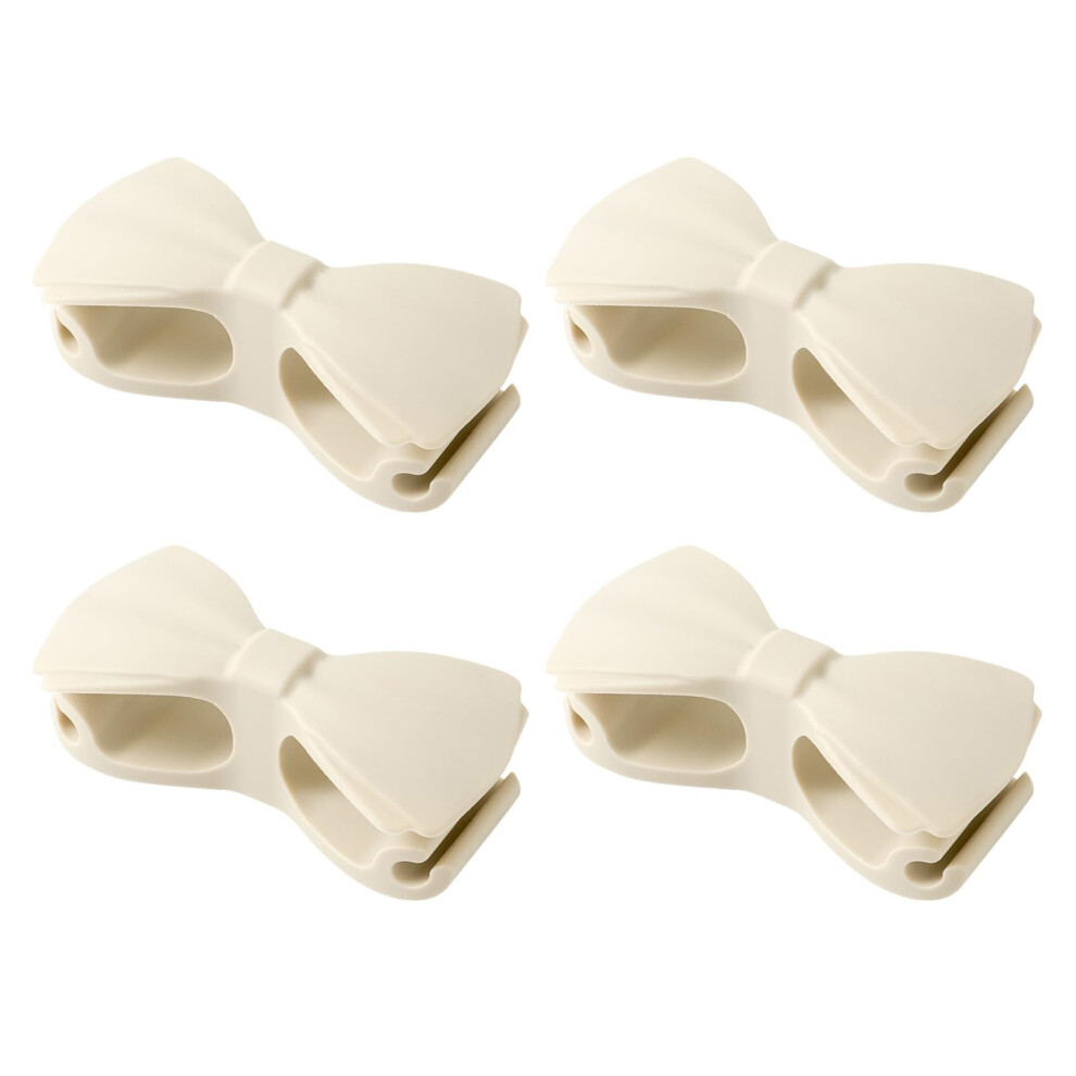 4Pcs Silicone Kitchen Cable Organizers Bowknot Shape Cord Holders For Data Line Management And Winding Clips 9426802990737