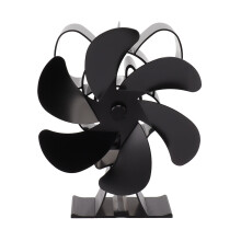 Efficient Warm Air Circulation Heat Powered Wood Stove Fan Fireplace Fan Whisper Quiet Operation Pellet Burner Fan Low Noise High Temperature Resistan