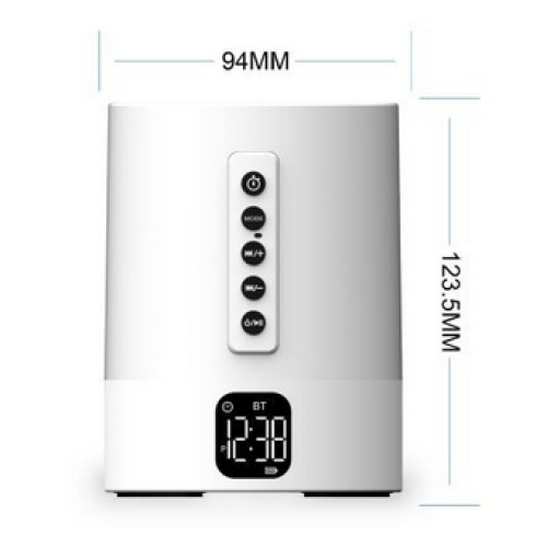 Ηχείο Bluetooth με δροσερό ξυπνητήρι, λειτουργία λευκού θορύβου για μωρό ή ενήλικες, 1
