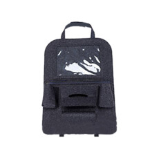 Organizer per schienale del sedile auto con supporto per tablet pieghevole e altezza regolabile, in pelle PU impermeabile, protezione per sedile