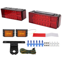 Kit luci sommergibili per rimorchio ad alta luminosità, indicatori di direzione e freno, IP68, impermeabile, LED marino, certificato DOT, materiale