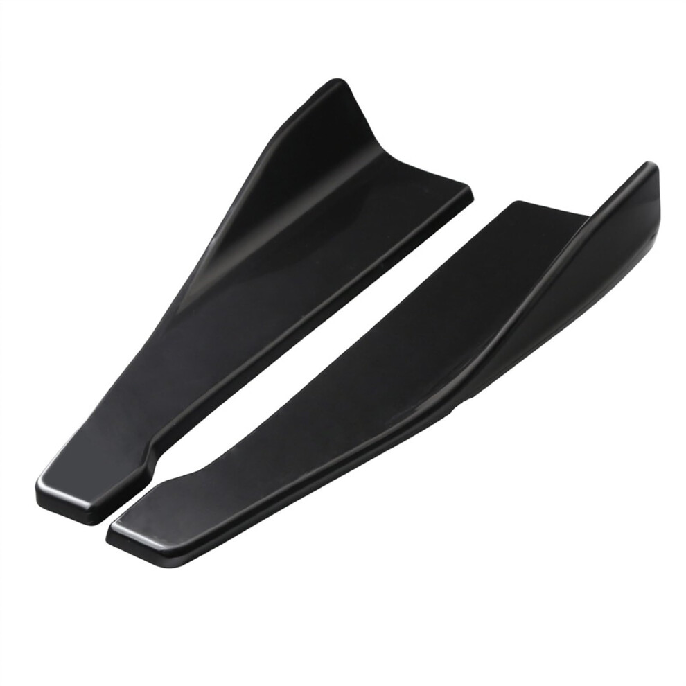 48Cm Universal Car Side Skirt Extensions Sporty Splitters Durable Aerodynamic Upgrade Black 9365049492713