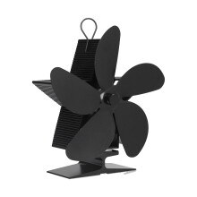Kandallóventilátor 5 lapáttal, Fatüzelésű kályha ventilátor fatüzelésű és pelletkályhás kályhákhoz, Termoelektromos modul hővel