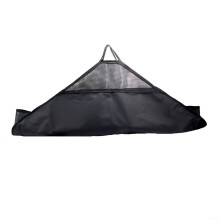Fishing Unhooking Mat With Weigh Sling, Measuring Tool Precise Measurement HardWearing PVC Rubber, Mesh Pockets, Black
