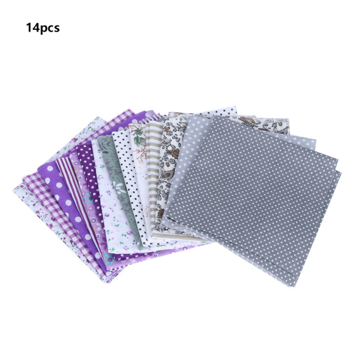 Μαλακό και άνετο ύφασμα patchwork για quilting, 14 τεμάχια προκομμένα τετράγωνα παπλώματος