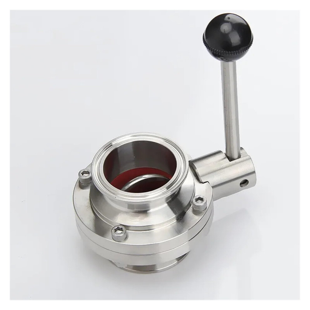 Tri Clamp Valve 2 Inch 51Mm Ferrule 64Mm Sanitary 304 Stainless Steel Homebrew Or Dairy Accessories 9426802990621