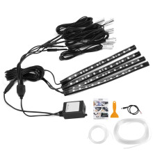 Muziek USB LED-strip voor in de auto met geluidsgestuurde functie, draadloze muziekbediening via afstandsbediening en flexibel, waterbestendig