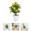 2Stk Simulierter Mini Bonsai Kunststoff 10