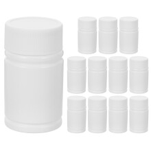 12Stk Reusable Hdpe Medizinflaschen Mit Schraubkappen