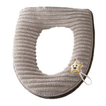 Chauffe-siège de toilette, adapté aux personnes âgées et handicapées, coussin de toilette épais avec fermeture éclair et poignée de