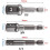 Drill Bits Bar Set for Impact Drivers, Hex Shank Extension for Socket Replacement (C) Impact Driver Bit Bar Set 3