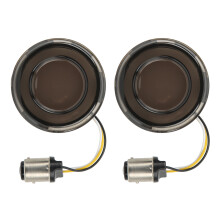 Harley LED-Blinker mit weißem Halo-Tagfahrlicht, gelbem Blinker, markantem Design, modernem Touch, aufmerksamkeitsstarken LEDs, Lichtbündellinsen,