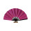 Large Folding Hand Fan Glitters-rose red Black fan frame 1