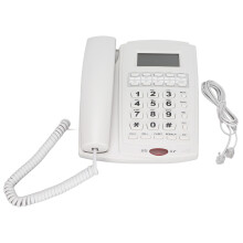 Telefon med store knapper for eldre, bildeutskiftbare knapper, justerbart volum, kablet telefon med SOS-hurtigoppringing, Mini DisplayPort,