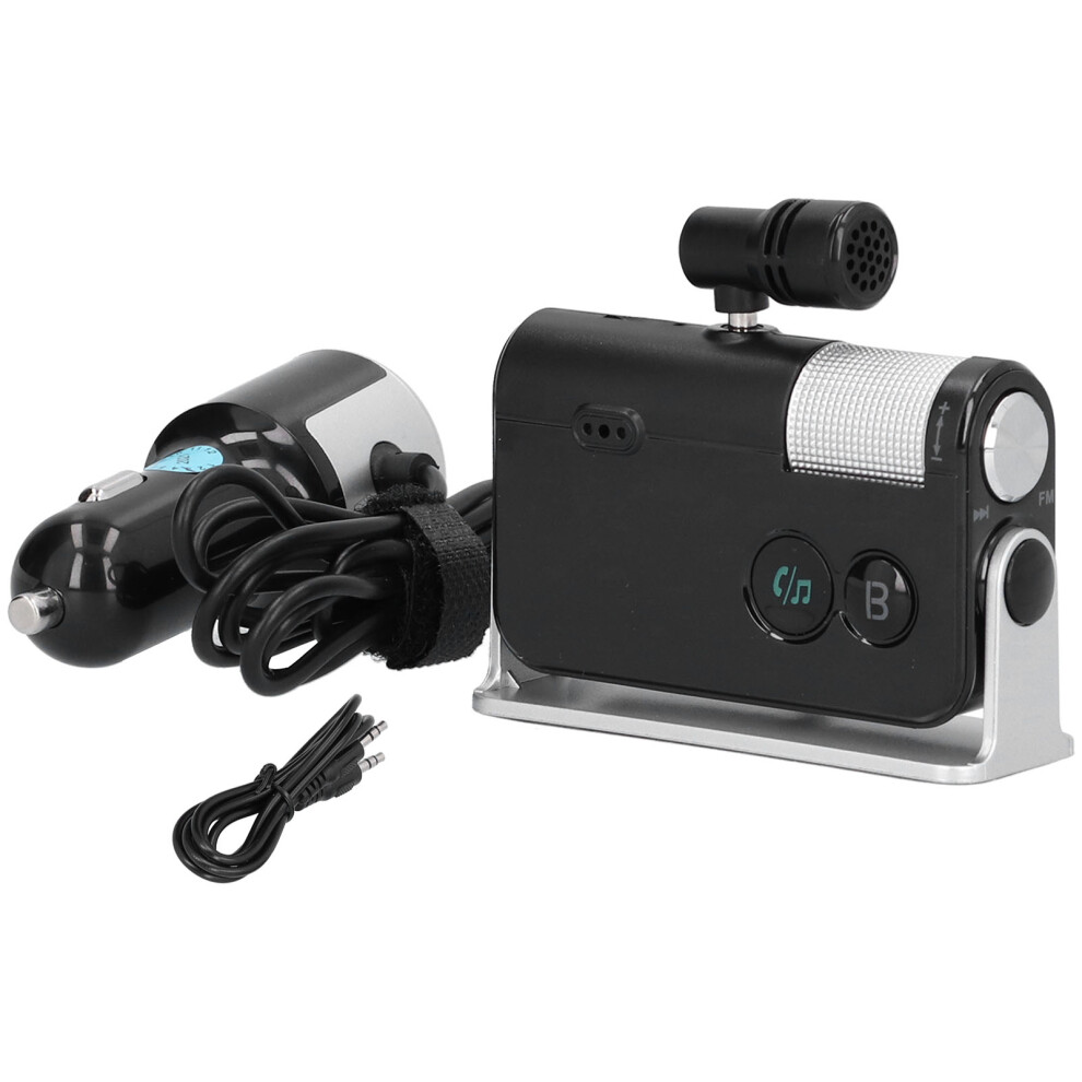 Wireless Fm Transmitter W/ Hands-Free Calling Bluetooth Speaker Built-In Mic Hifi Sound Quality Noise Reduction Technology Multipoint Cell Phone 9139052798519