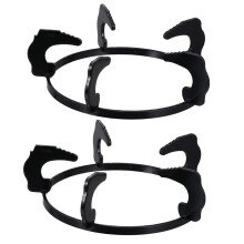 2pcs 20.2cm Cast Iron Gas Stove Rack Pan Stand Wok Ring for Kitchen Hob with Heat Gathering Effect