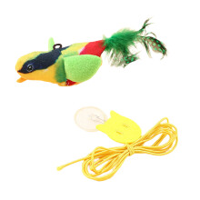 Interactive Cats Toy Interactive Teaser Sparrow Toy for-Yellow
