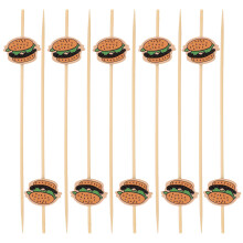 100Stk Bambus Snack Picks Orange - Robuste - Und Party Sticks