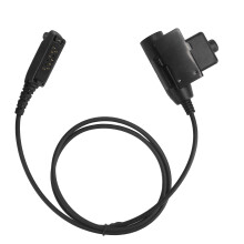 Adaptérový kábel Push To Talk pre vysielačku kompatibilný s taktickým headsetom aktivovaný tlačidlom PTT s viacerými PIN konektormi, silný