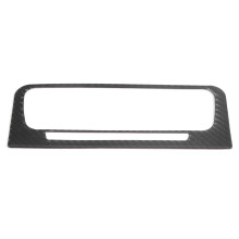 Embellecedor de la cubierta de la rejilla de ventilación del control central de fibra de carbono suave para el interior del vehículo. Añade