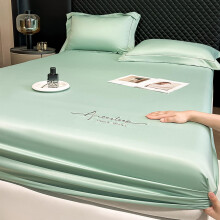 Satin Fitted Bed Sheet 50x75cm Deep Pocket Silky Soft Breathable for Bedroom Single Piece