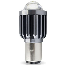 LED-Motorradscheinwerfer, H4-Nebelscheinwerfer mit Turbofan-Kühlung und Plug-&-Play-Funktionalität in Kaltweiß, 4-fach Fern- und Abblendlicht,