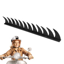 Motorcycle Helmets Decor Flexible Adhesive Decorative Spikes Sticker For Motorcycle And Scooter Black