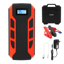 Arrancador de batería de coche portátil todo en uno con batería de arranque Power Bank de doble salida QC3.0 Luz LED ajustable Multi