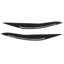 Cubierta de fibra de carbono para párpados de faros, cubierta para cejas de faros, decoración exterior del automóvil, diseño aerodinámico,