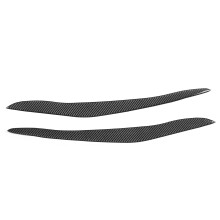 Embellecedores de faros delanteros con diseño de fibra de carbono. Cubierta decorativa para faros delanteros. Aspecto deportivo. Accesorio elegante