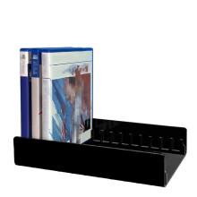 Game Disc Storage Rack Acrylic Stand Holder for PS4 Game CDs and Card Boxes (Black)