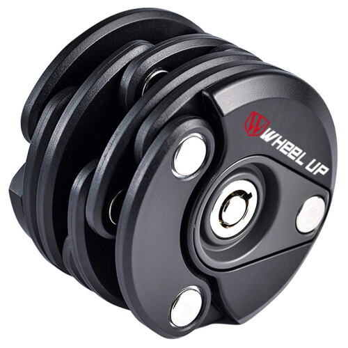 Bicycle Lock HeavyDuty AntiTheft Folding Round Chain Lock with QuickRelease Fixed Bracket Alloy MultiUse Outdoors