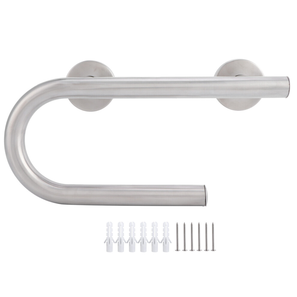 Safety Bar For Bathroom, ADA Compliant Grab Bar With Integrated Toilet Paper Holder Stainless Steel Support Bar For Senior And Disabled, Wall Mounted