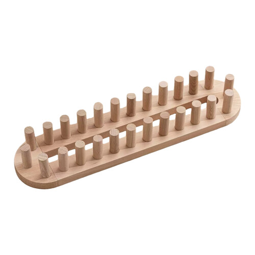 Adjustable Japanese Wood Yarn Knitting Frame Stand For-     D