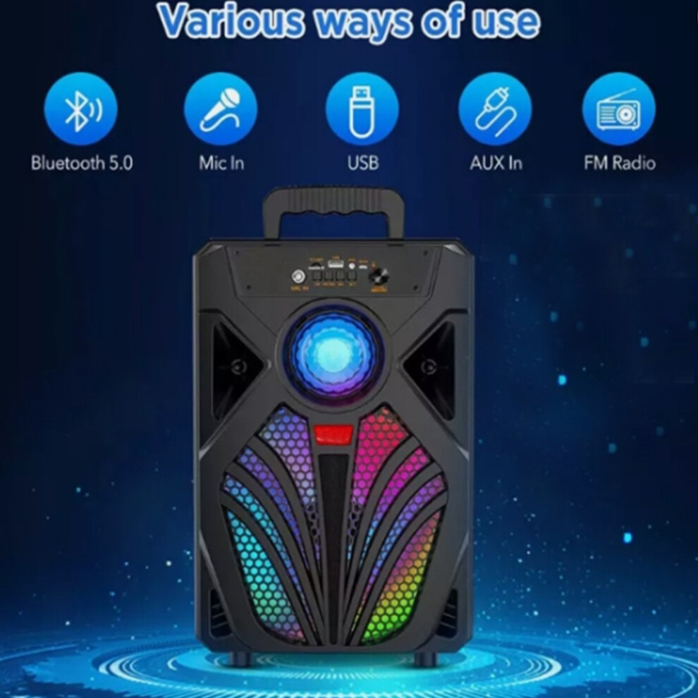3000W Portable Bluetooth Speaker Sub Woofer Heavy Bass Sound System Party & Mic 1234569871149