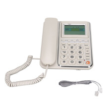 Stummschaltung, kabelgebundenes Telefon, Freisprechfunktion, Anklopffunktion, extra große Tasten, LCD-Anzeige der eingehenden Anrufernummer,