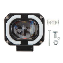 Faróis de LED compactos para motocicletas, ideais para espíritos aventureiros. Dissipação de calor de longa duração. Faróis de LED de 15W, à