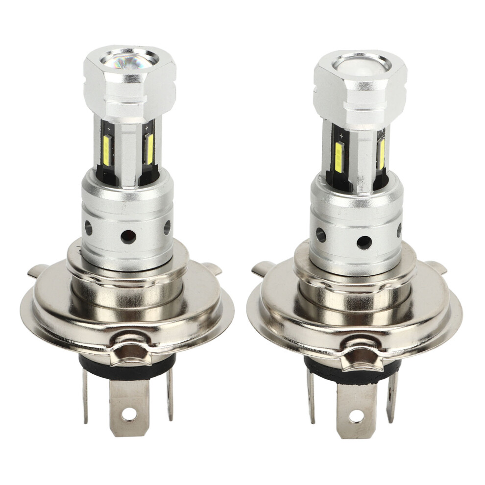 Led Head Bulbs H4 Csp Chip Cool High Brightness Wider Visibility Focused Beam Technology Universal Fit 4 Motorcycles 12V 24V Plug White/Light 9139052797093