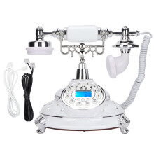 Telefon cu fir cu cadran rotativ clasic vintage, decor de casă și birou, cu cadran mecanic și difuzor, telefon complet funcțional, cu funcție