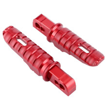 Set di poggiapiedi posteriori per motociclette con regolazione a 360 e funzione pieghevole con assorbimento delle vibrazioni, design ergonomico,
